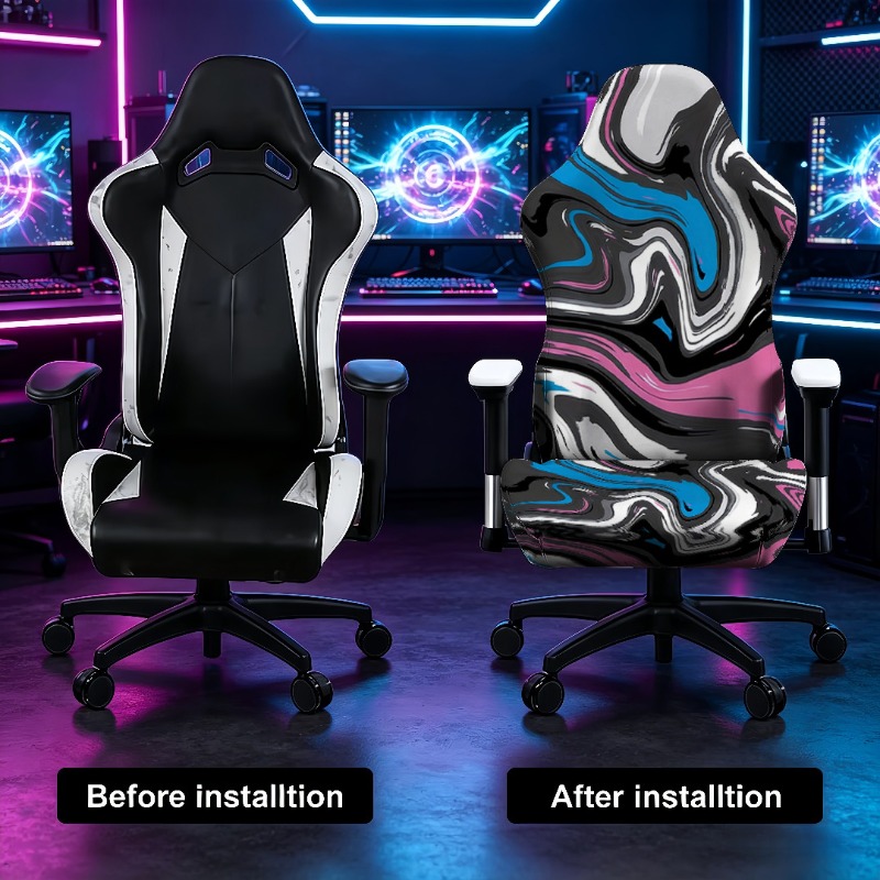 Colorful marble-patterned e-sp - огляд і ціна Esports Gaming Chair