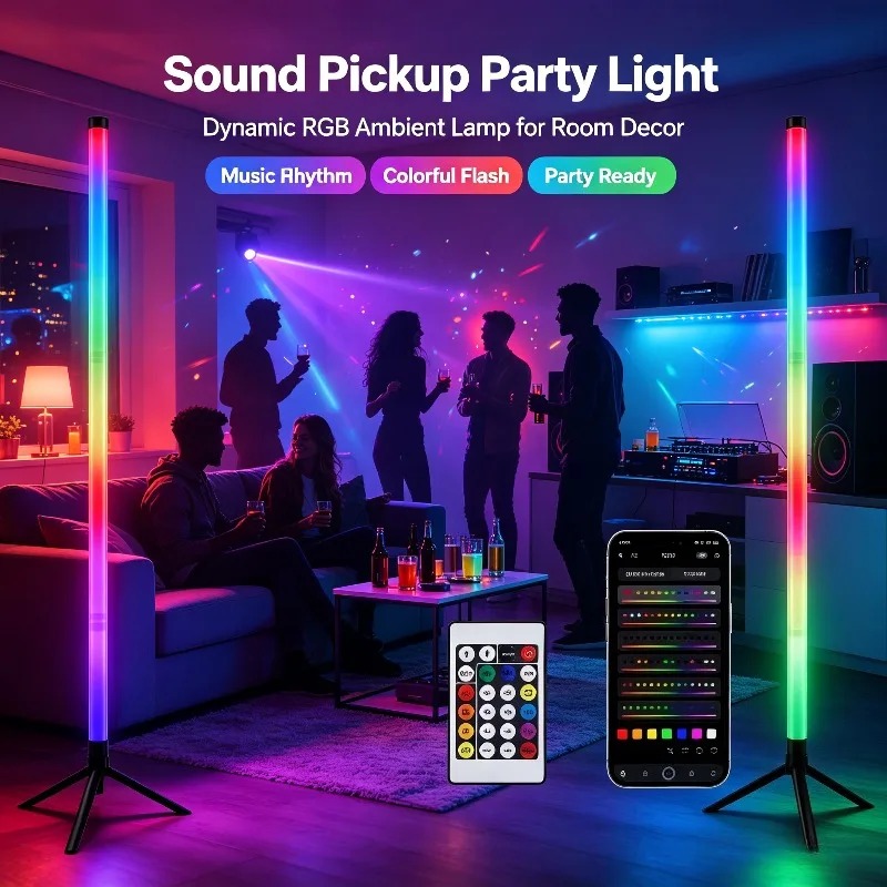 2PCS 120CM RGB Floor Lamp, Sou - огляд і ціна Esports In Gaming